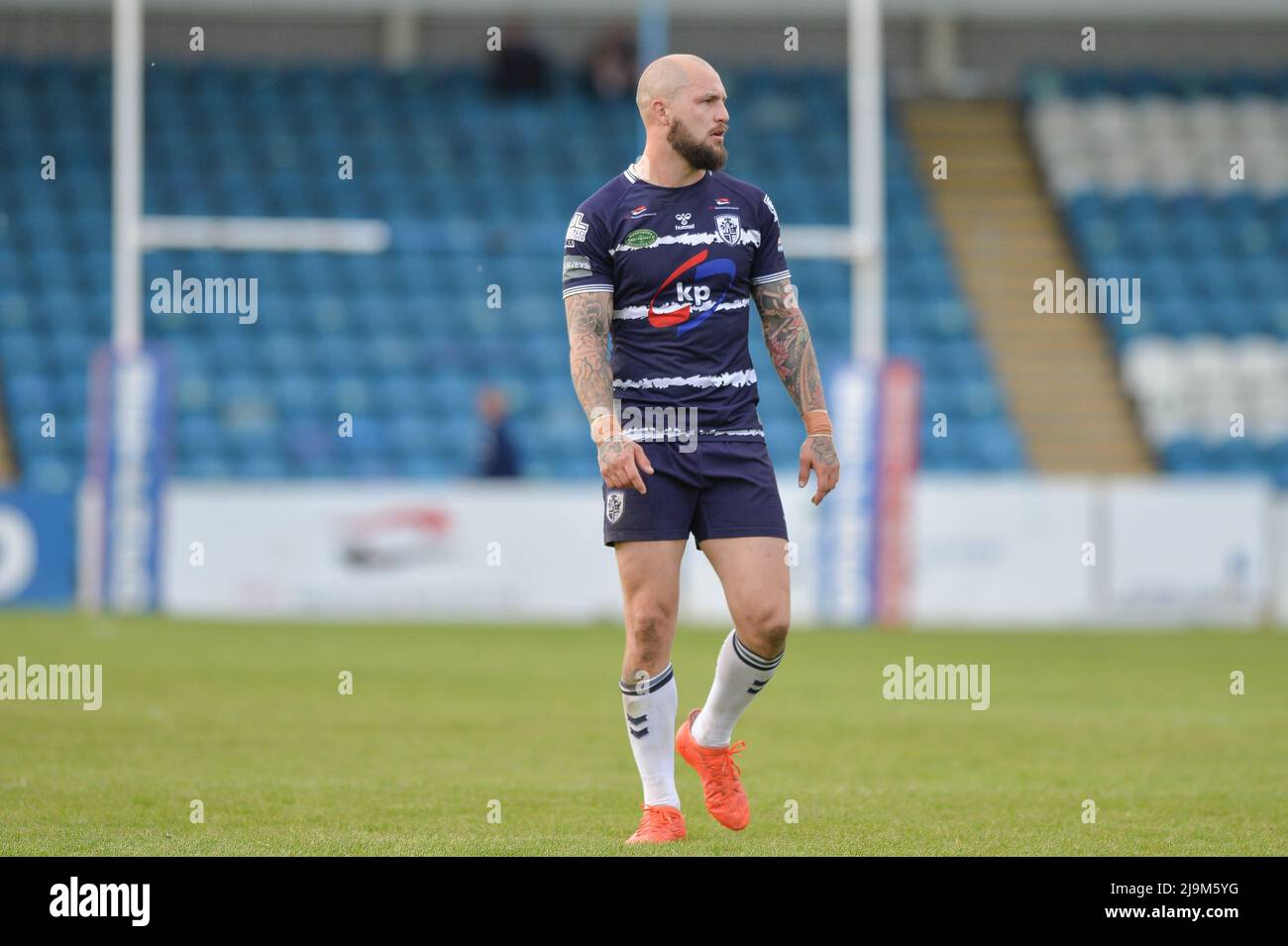 Featherstone, England - 21.. Mai 2022 - Luke Briscoe von Featherstone Rovers. Rugby League Betfred Championship Featherstone Rovers vs Whitehaven RLFC im Millenium Stadium, Featherstone, UK Dean Williams Stockfoto