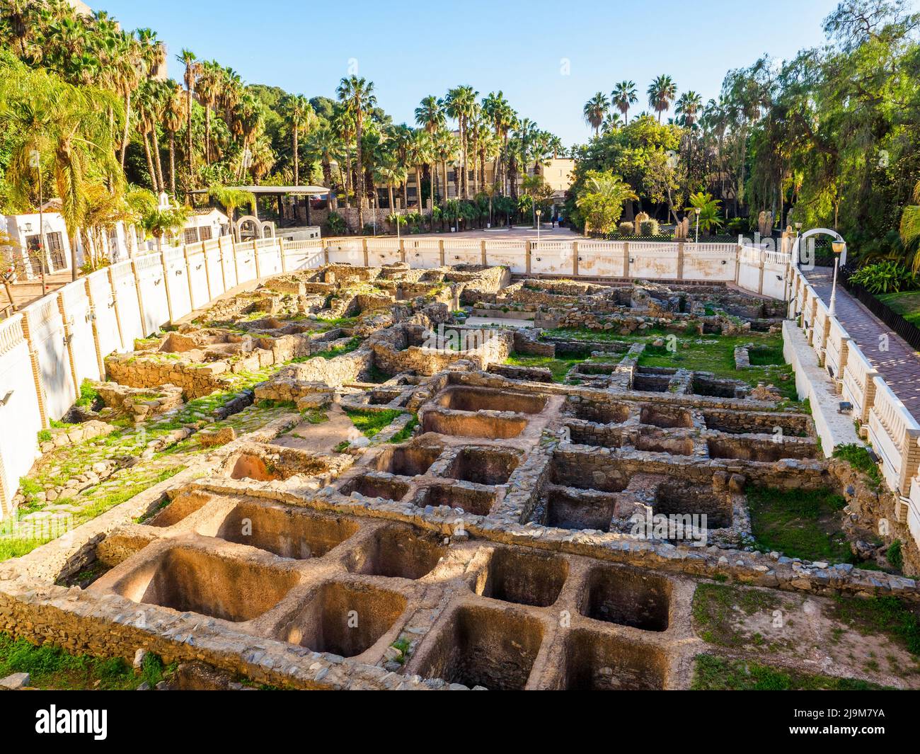 Ruinen der Fischfabrik 'El Majuelo' in Almunecar - Andalusien, Spanien Stockfoto