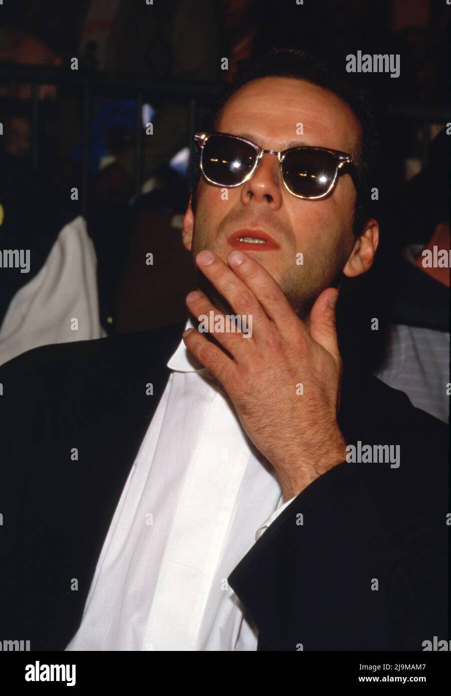 Bruce Willis um die 1980er Jahre. Quelle: Ralph Dominguez/MediaPunch Stockfoto