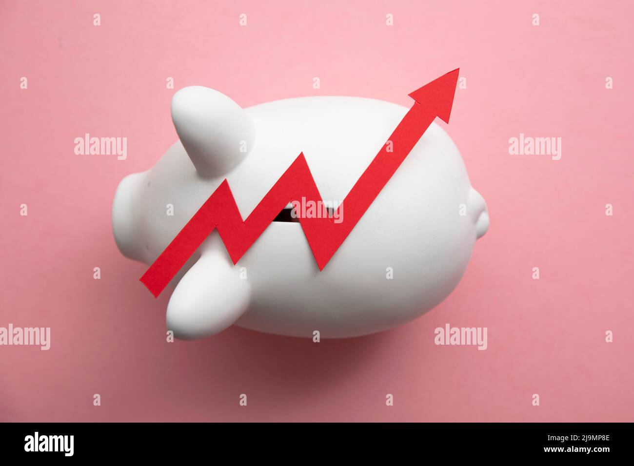 Steigende Lebenshaltungskosten. Hintergrund der Inflation in der Finanzkrise Stockfoto