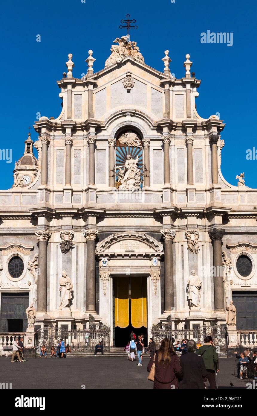 Fassade der Kathedrale von Catania (italienisch Duomo di Catania