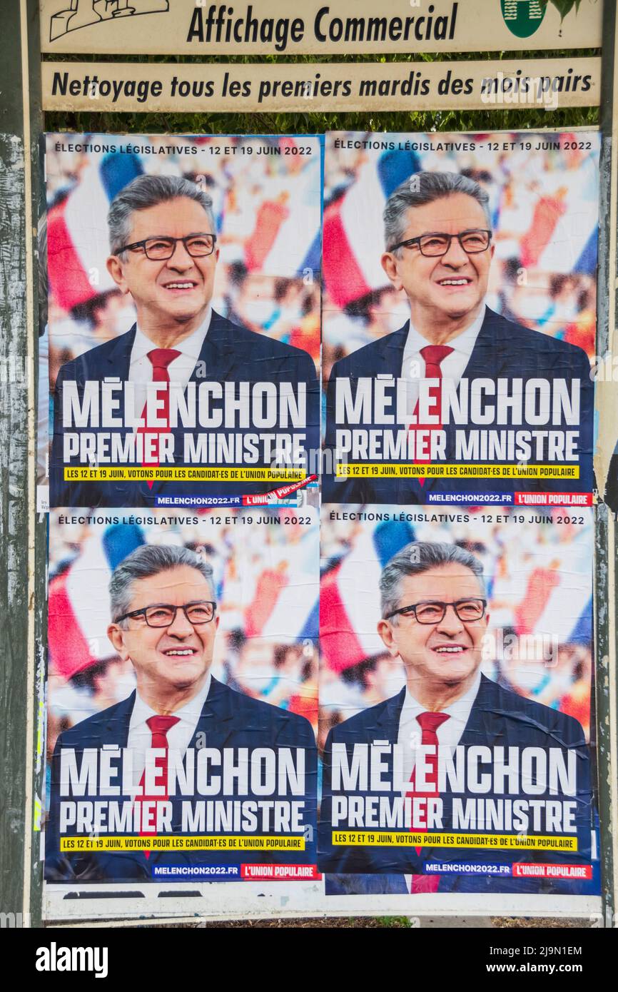 Parlamentswahlen in Frankreich 2022 Stockfoto