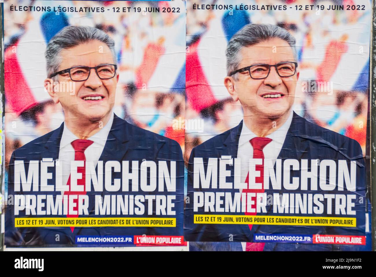 Parlamentswahlen in Frankreich 2022 Stockfoto