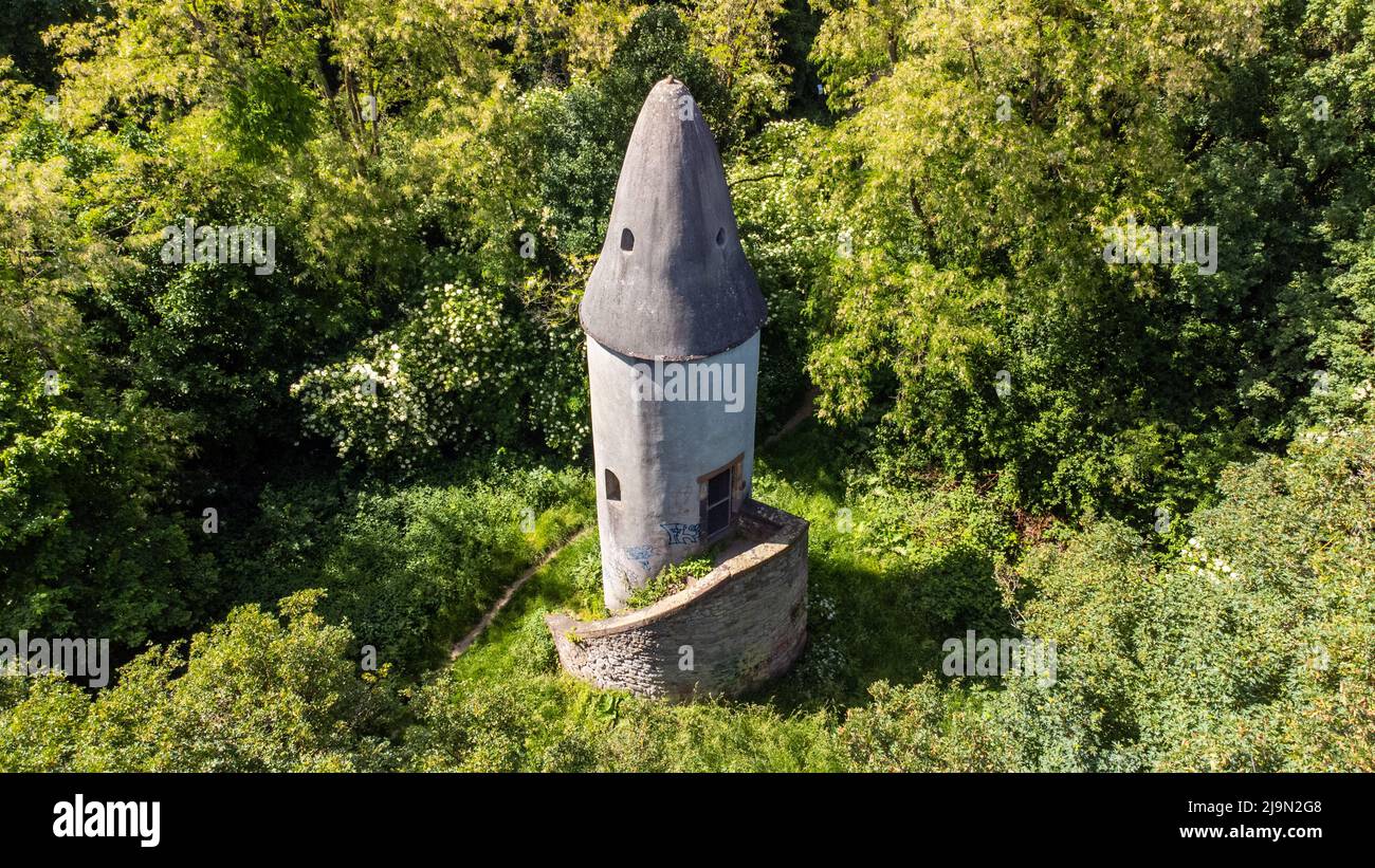 Berger Warte, historischer Verteidigungs- und Zollturm, Frankfurt, Deutschland Stockfoto
