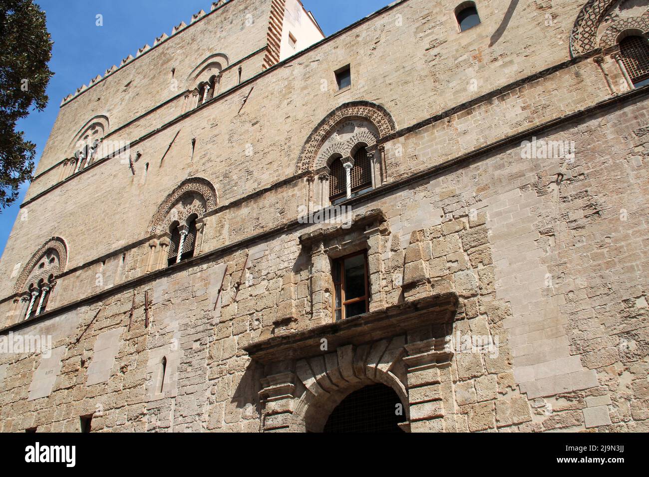 Mittelalterlicher Palast (chiaramonte steri) in palermo auf sizilien (italien) Stockfoto