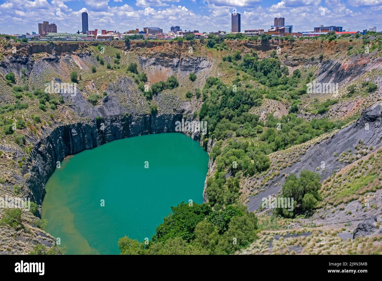 The Big Hole / Tim Kuilmine / Groot Gat, Tagebau- und Untertagemine in Kimberley, Frances Baard, Provinz Nordkap, Südafrika Stockfoto