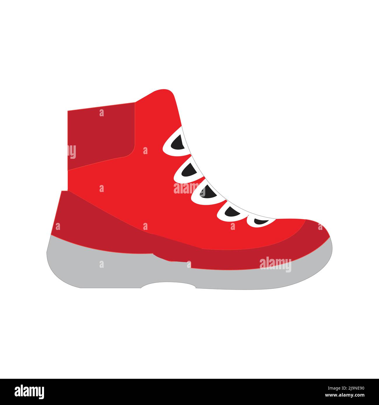 Neuester Herrenmodeschuh. Auf weißem Hintergrund Stock Vektor