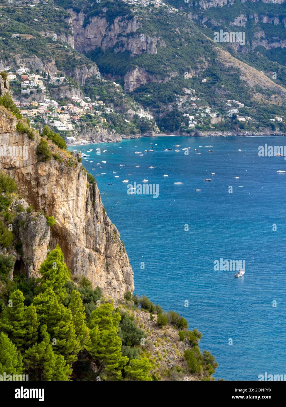 Amalfi-Küste Landschaft Stockfoto