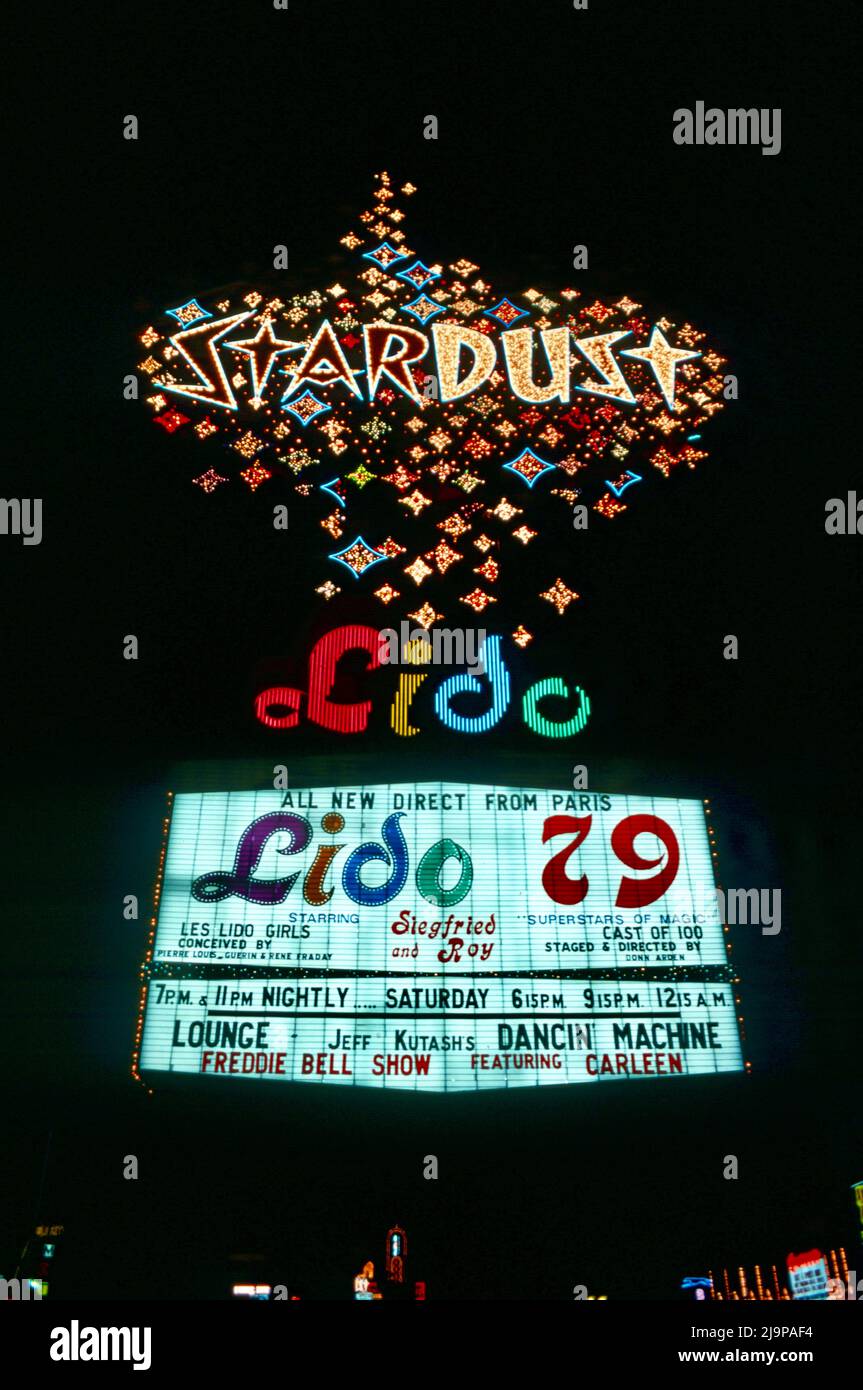Stardust Casino in Las Vegas im Jahr 1979 Stockfoto Stardust Casino in Las Vegas im Jahr 1979 Stockfoto