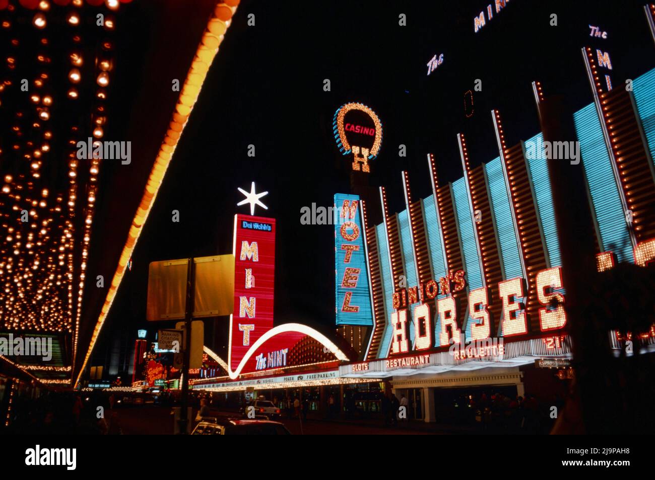Die Mint und Horseshoe Casinos in Las Vegas im Jahr 1979 Stockfoto