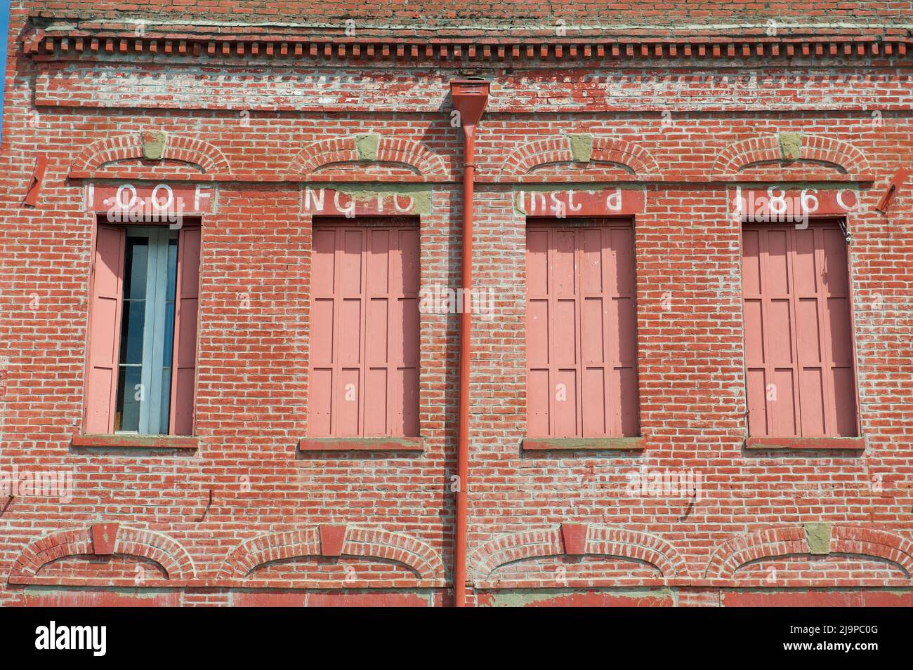 Odd Fellows/McCully Building in Jacksonville, Oregon, USA Stockfoto