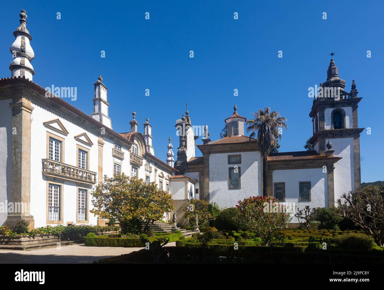 Wahrzeichen Portugals - Solar de Mateus, Vila Real. Portugal Stockfoto