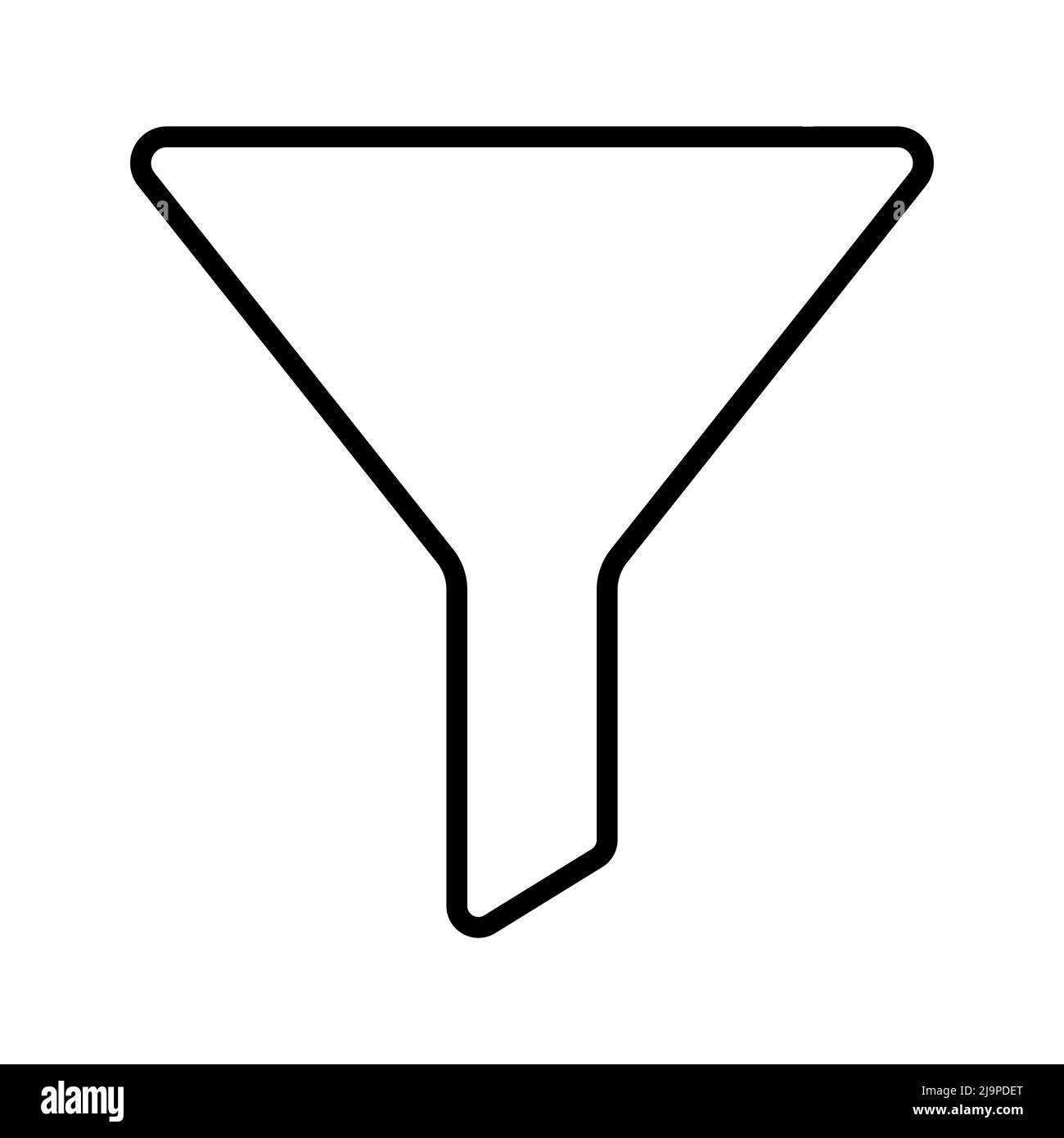 Symbol für Filterzeile. Einfaches Filterschild Stock Vektor