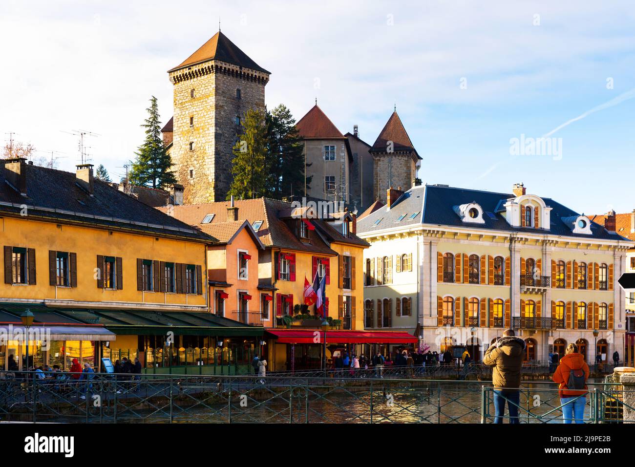 Stadtbild von Annecy, Haute-Savoie, Frankreich Stockfoto