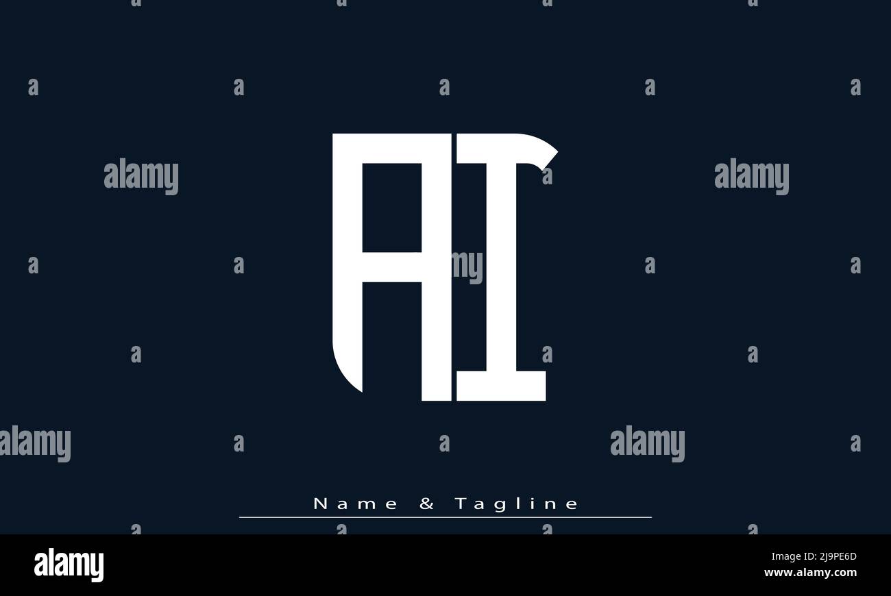 Alphabet Buchstaben Initialen Monogramm Logo AI , IA Stock Vektor