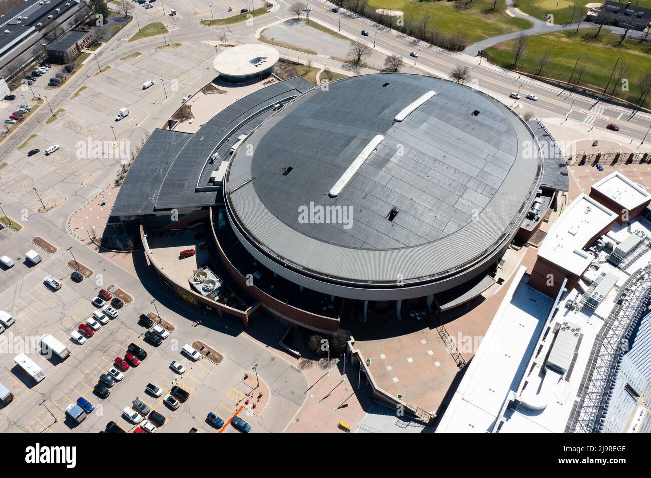 Crisler Center, University of Michigan Sports Arena, Ann Arbor, Michigan, USA Stockfoto