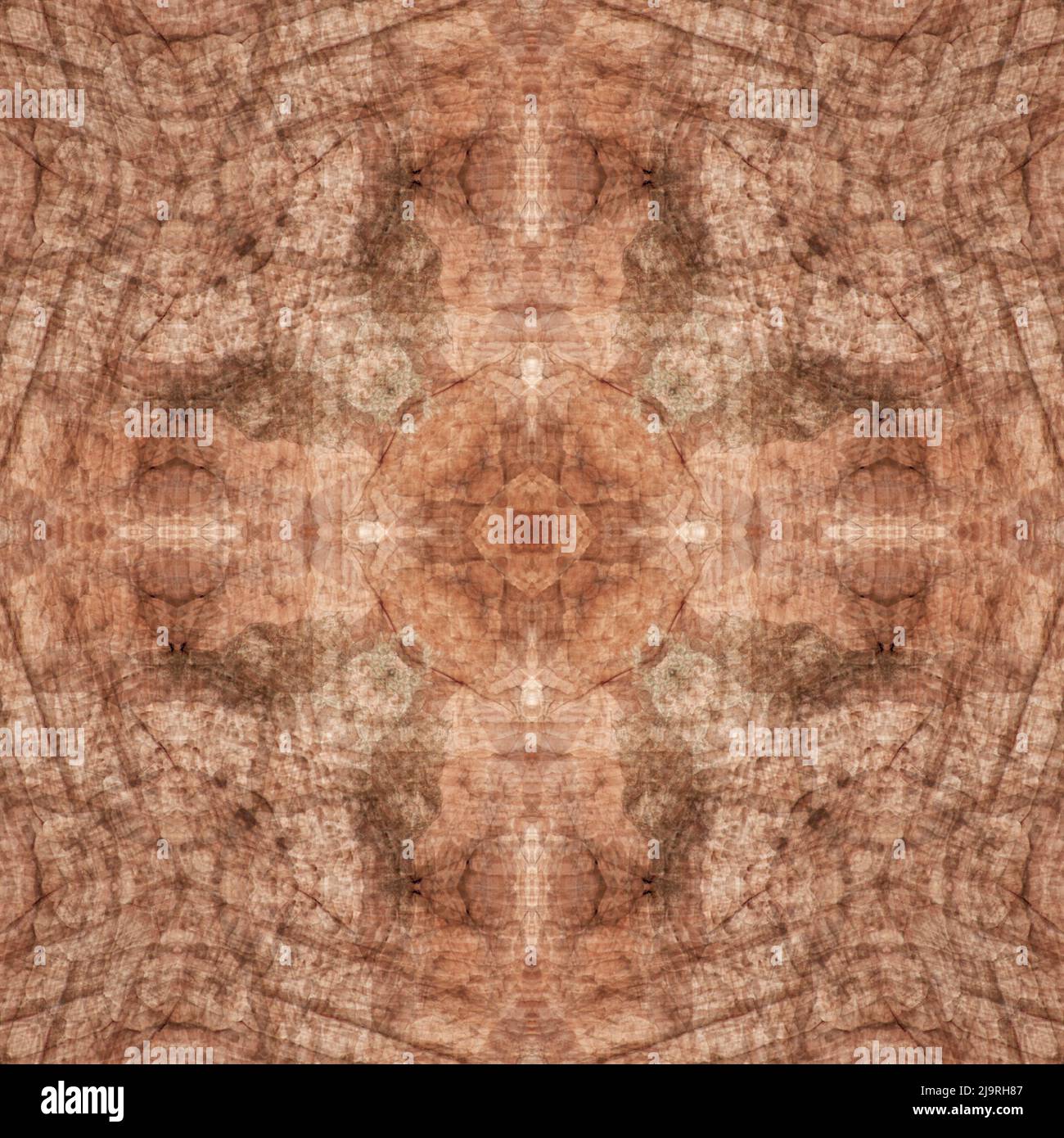 Brauner und grüner Erdton abstrakt. Stockfoto