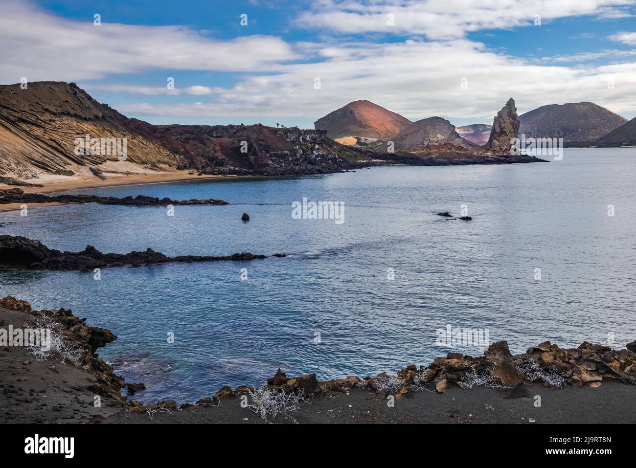 Pinnacle Rock, Bartholomew Island, Galapagos Islands, Ecuador. Stockfoto