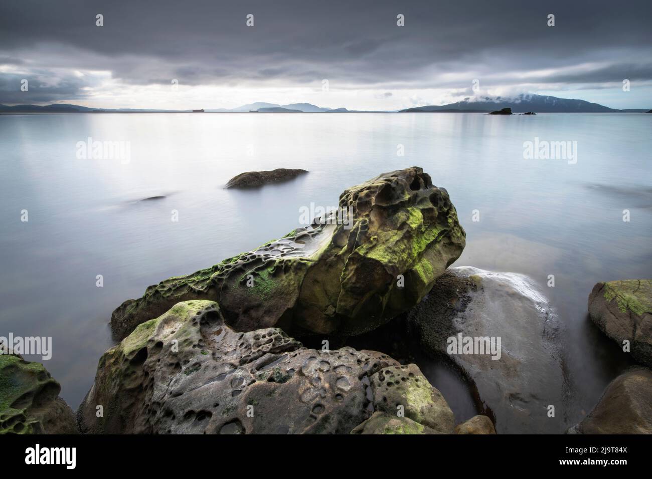 Samish Bay Wildcat Cove Larrabee State Park, Washington State. Stockfoto