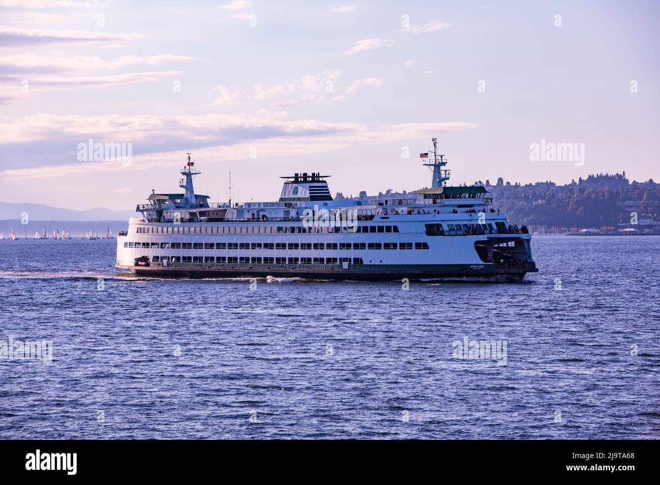 Seattle, Staat Washington, USA. Washington State Ferry. Stockfoto