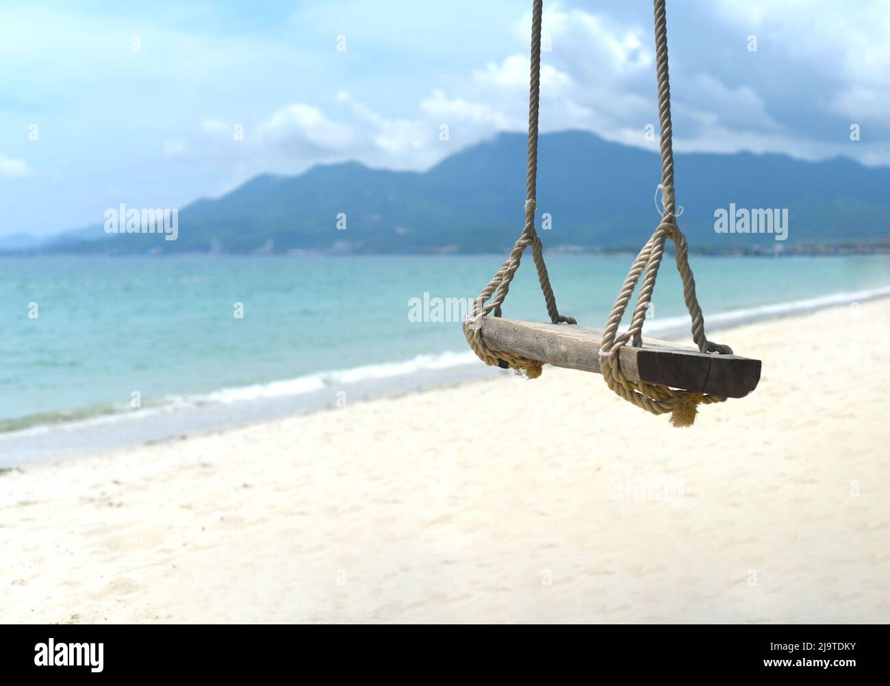 Schaukeln am Doc Lassen Sie Strand von Vietnam Stockfoto