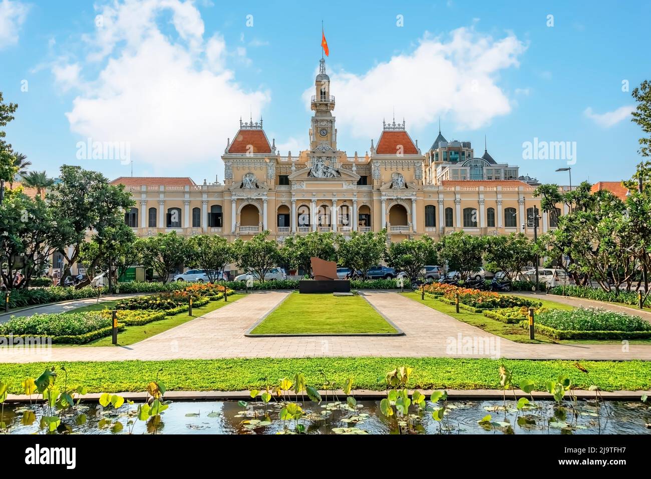 Rathaus in Ho-Chi-Minh-Stadt Stockfoto