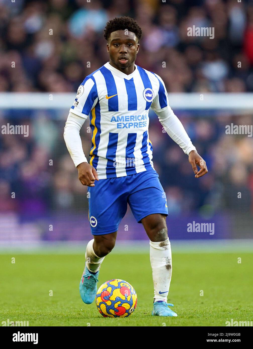 Aktenfoto vom 26-02-2022 von Tariq Lamptey, der darum bat, aus dem England U21-Kader ausgelassen zu werden, um über den Ghana-Ansatz nachzudenken. Ausgabedatum: Mittwoch, 25. Mai 2022. Stockfoto