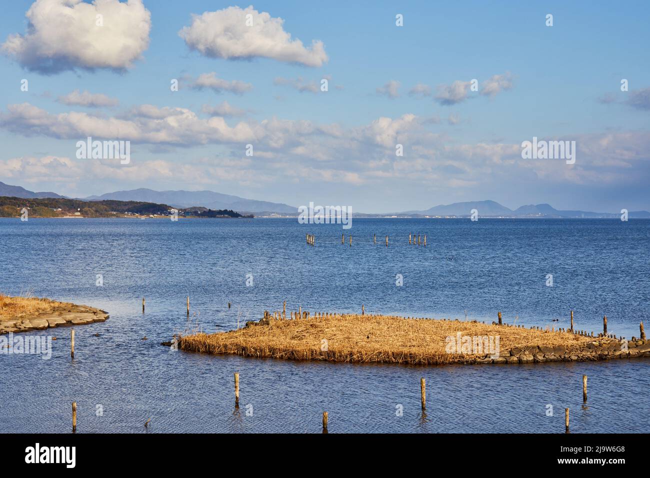 See Shinji, Präfektur Shimane, Japan Stockfoto