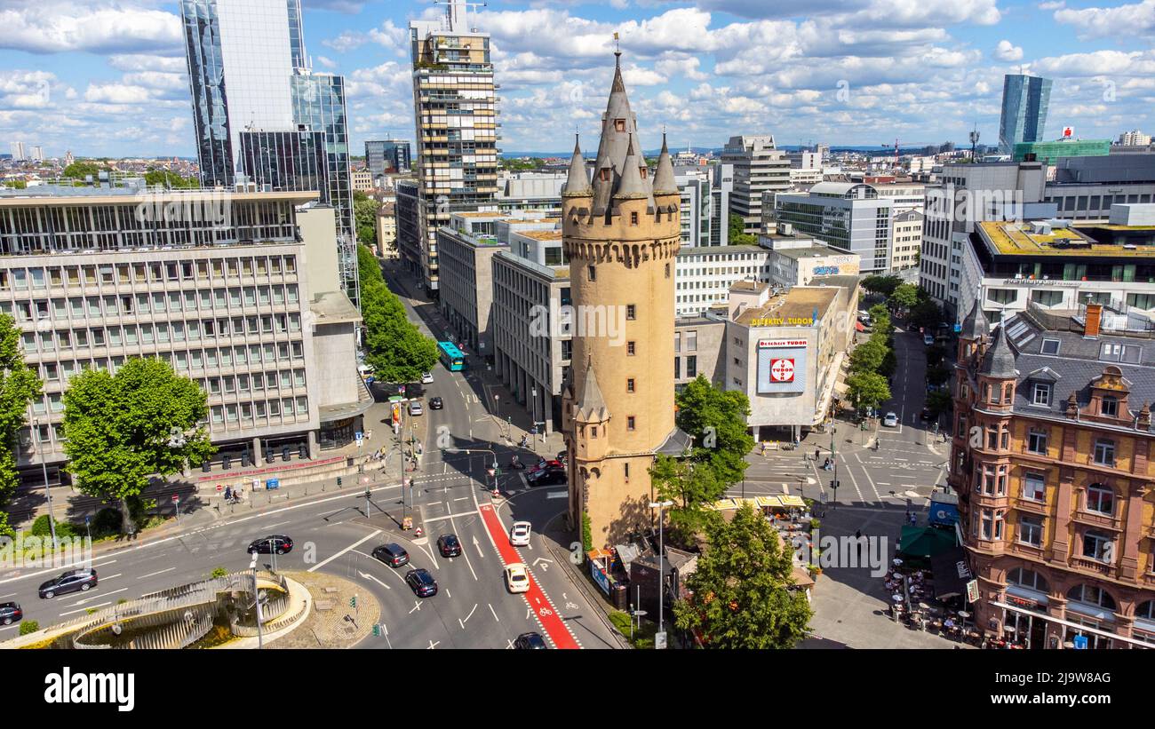 Eschenheimer Turm, Frankfurt, Deutschland Stockfoto