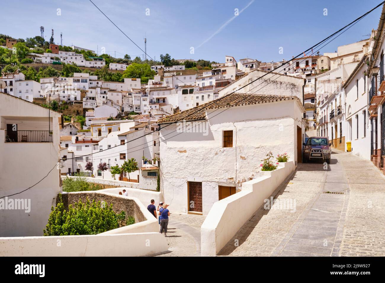 Setenil de las Bodegas, Andalusien. Spanien Stockfoto