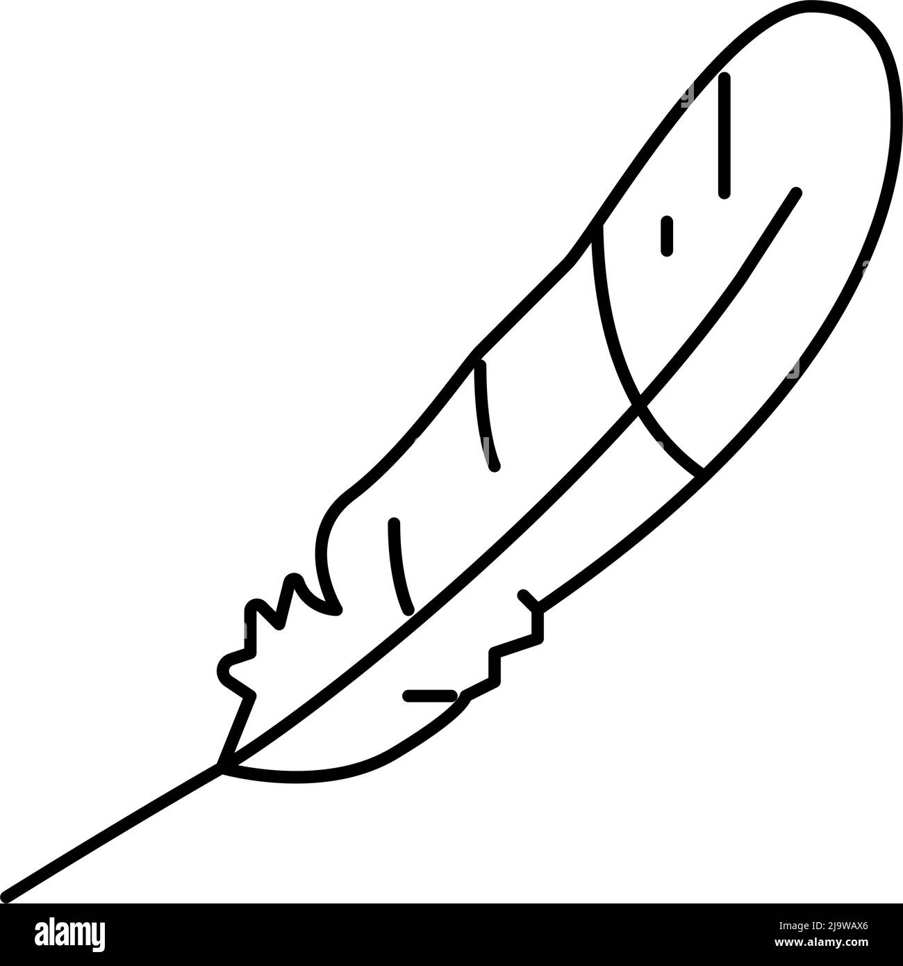 Vektorgrafik für Symbole der Vogellinie Stock Vektor