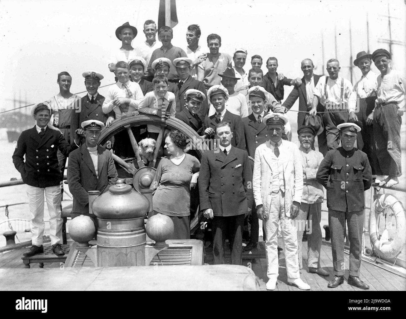 Sam Hood - The Crew of Mount Stewart - 1910 Stockfoto