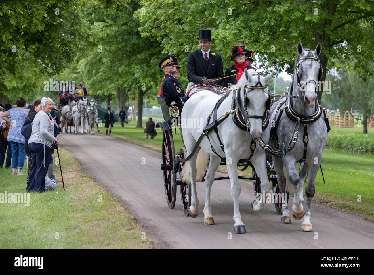 Royal Windsor Horse Show, Großbritanniens größte Outdoor-Pferdeshow, Windsor Castle, England, Großbritannien Stockfoto