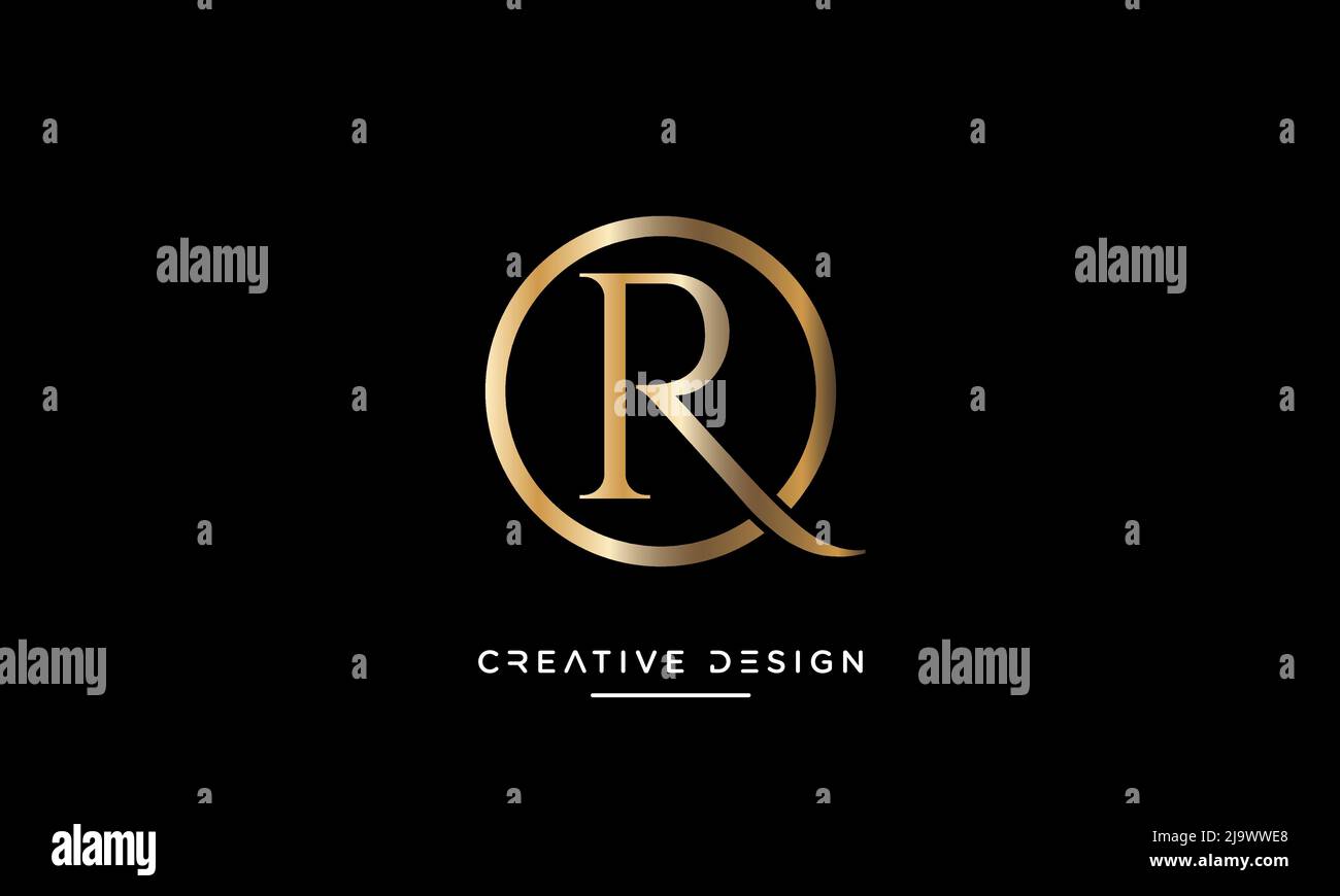 Alphabet Letters ODER RO Abstract Logo Stock Vektor