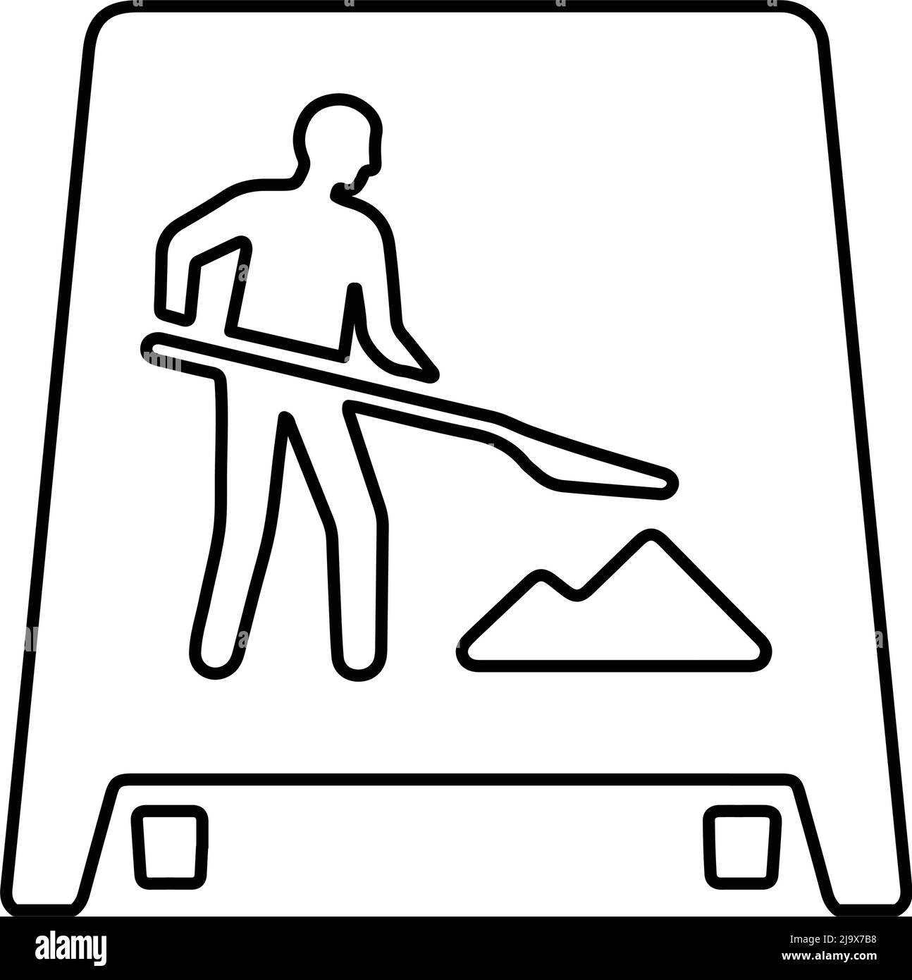 Arbeit, in, Fortschritt, Bau-Symbol - gut organisiert und editierbar Vektor-Design mit in kommerziellen Zwecken, Printmedien, Web oder jede Art von Design Stock Vektor