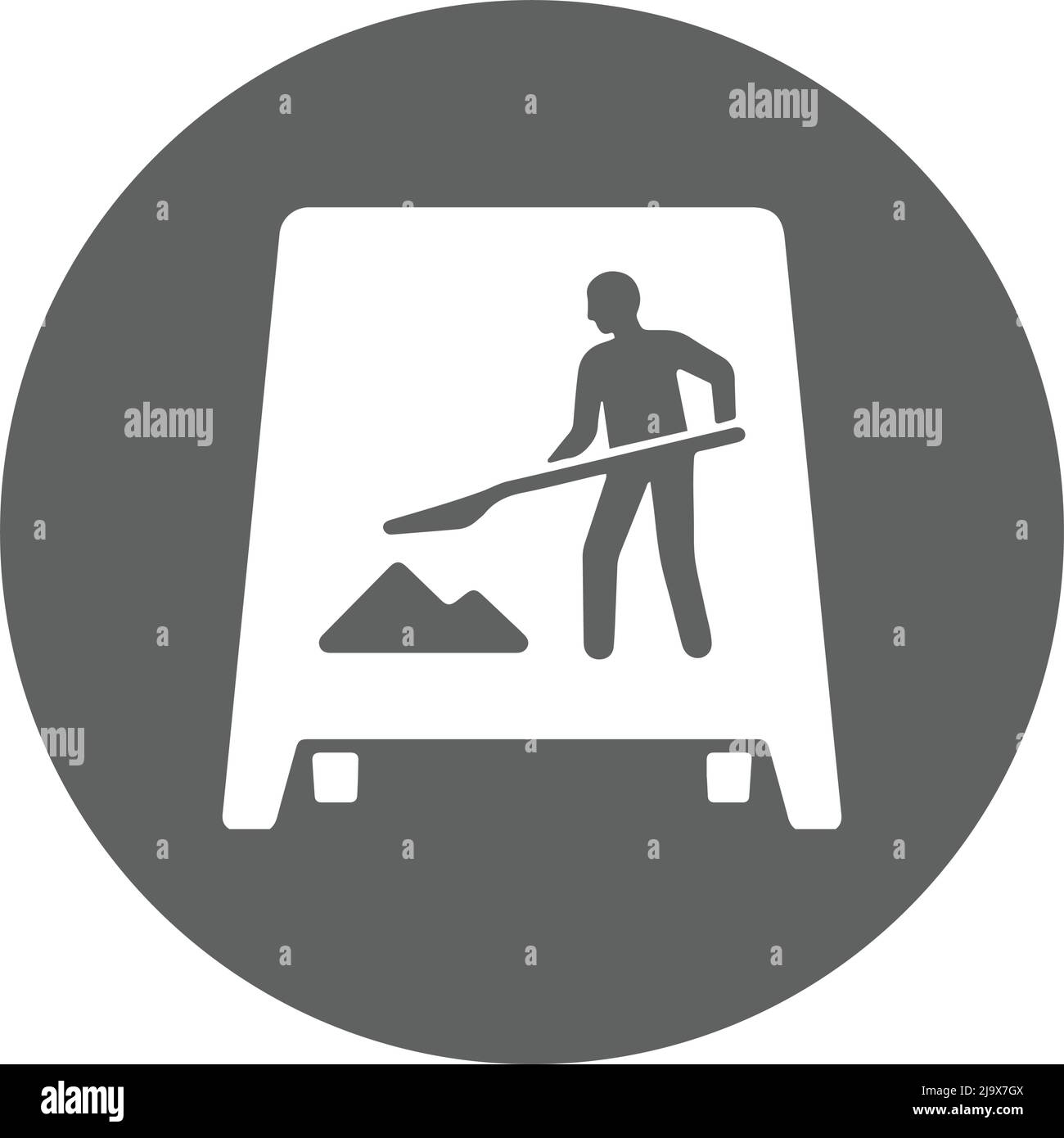 Arbeit, in, Fortschritt, Bau-Symbol - gut organisiert und editierbar Vektor-Design mit in kommerziellen Zwecken, Printmedien, Web oder jede Art von Design Stock Vektor