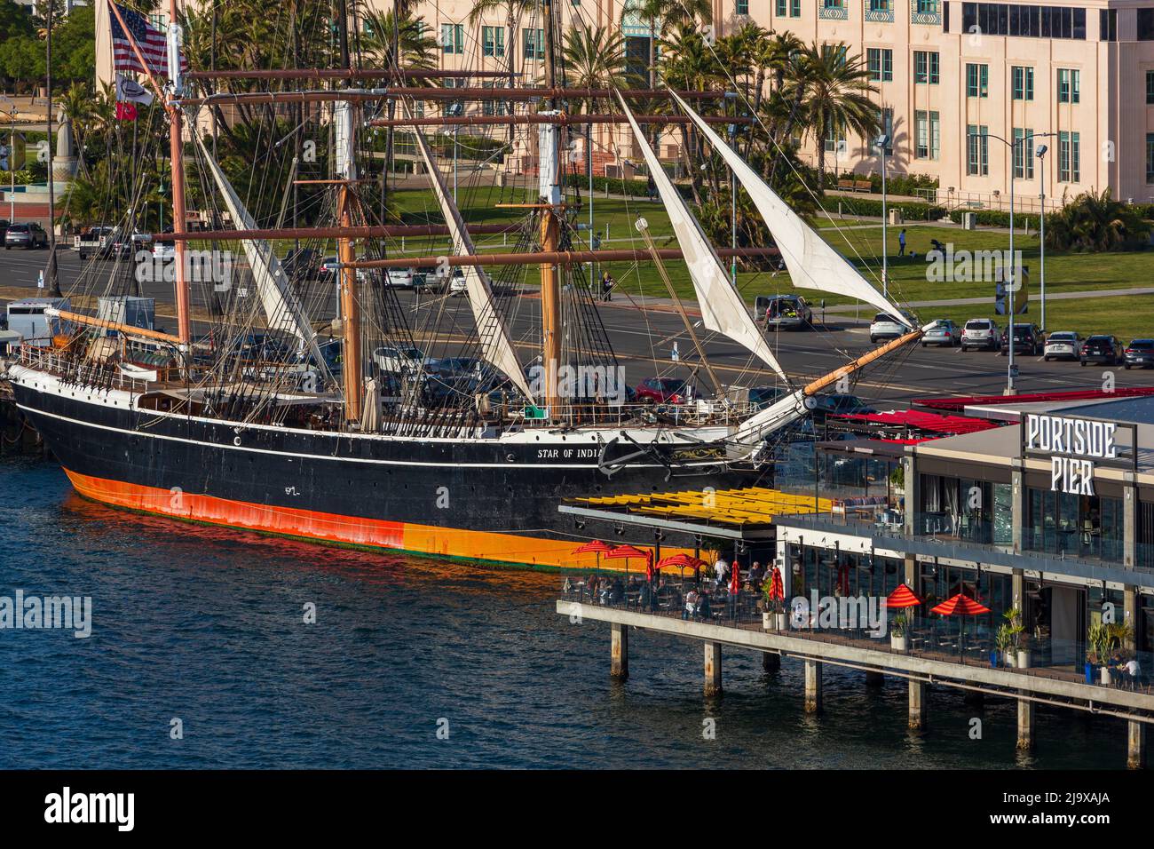 Star of India Segelschiff, San Diego, Kalifornien, USA Stockfoto