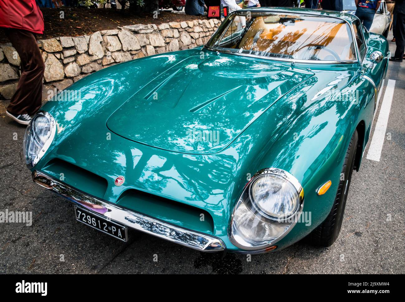 Die Veranstaltung Pebble Beach Concours d'Elegance auf der Ocean Avenue in Carmel-by-the-Sea während der Monterey Car Week Stockfoto