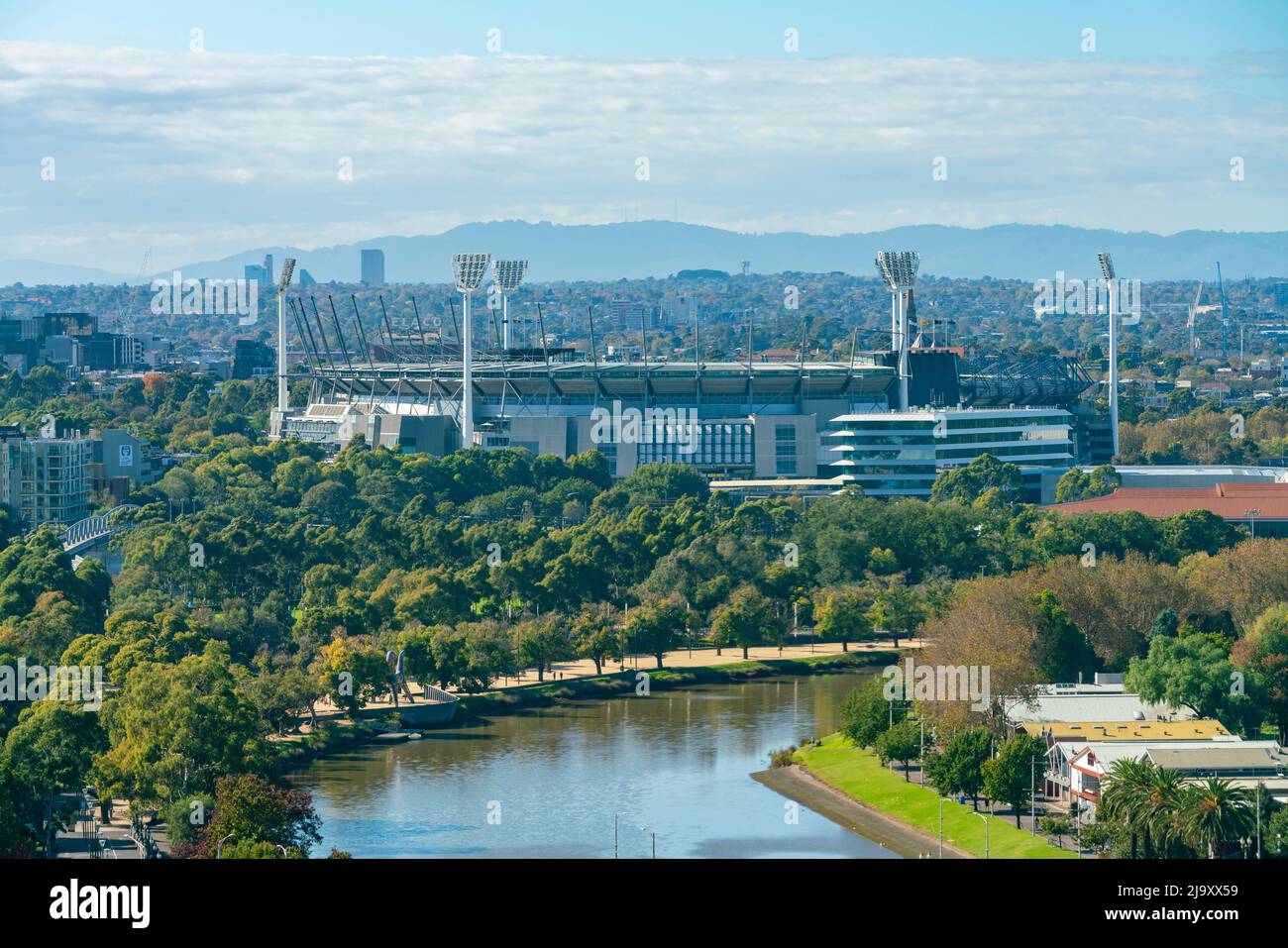 Melbourne, Australien - 3. Mai 2022: VEW des Melbourne Cricket Ground, MCG in Melbourne Stockfoto