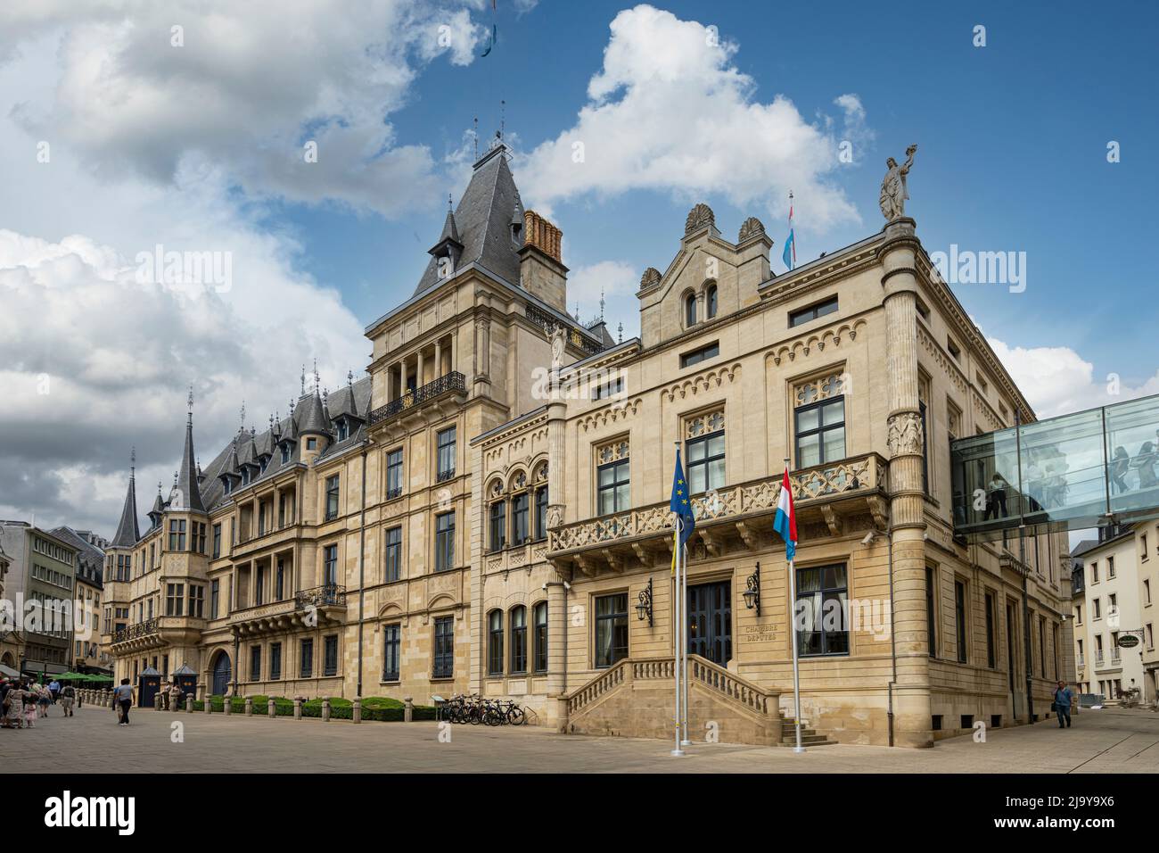 Luxemburg, Mai 2022. Außenansicht des Großherzoglichen Palastes von Luxemburg im Stadtzentrum Stockfoto