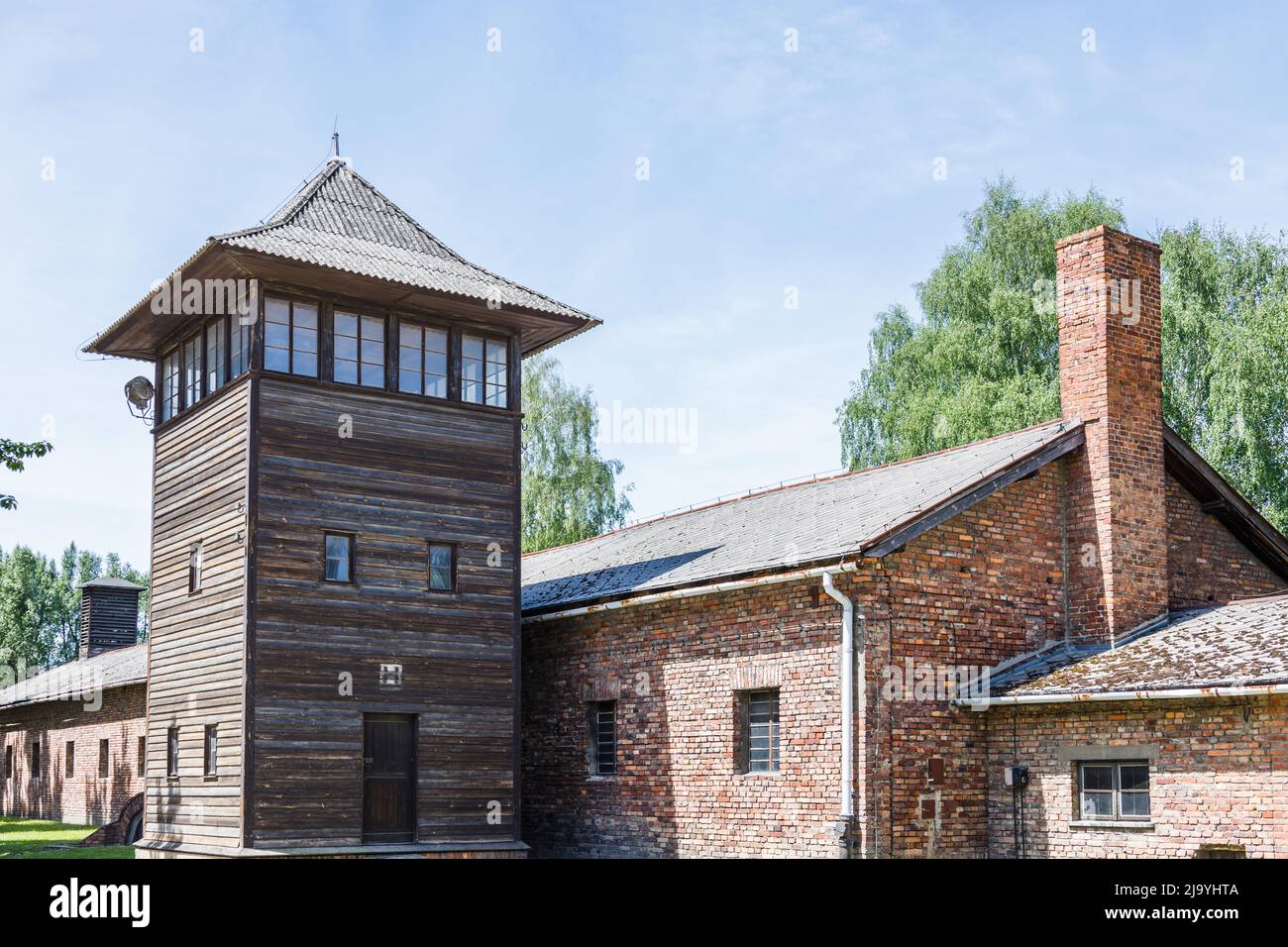 KZ Auschwitz-Birkenau. Holocaust-Mahnmal. Oswiecim, Polen, 16. Mai 2022 Stockfoto