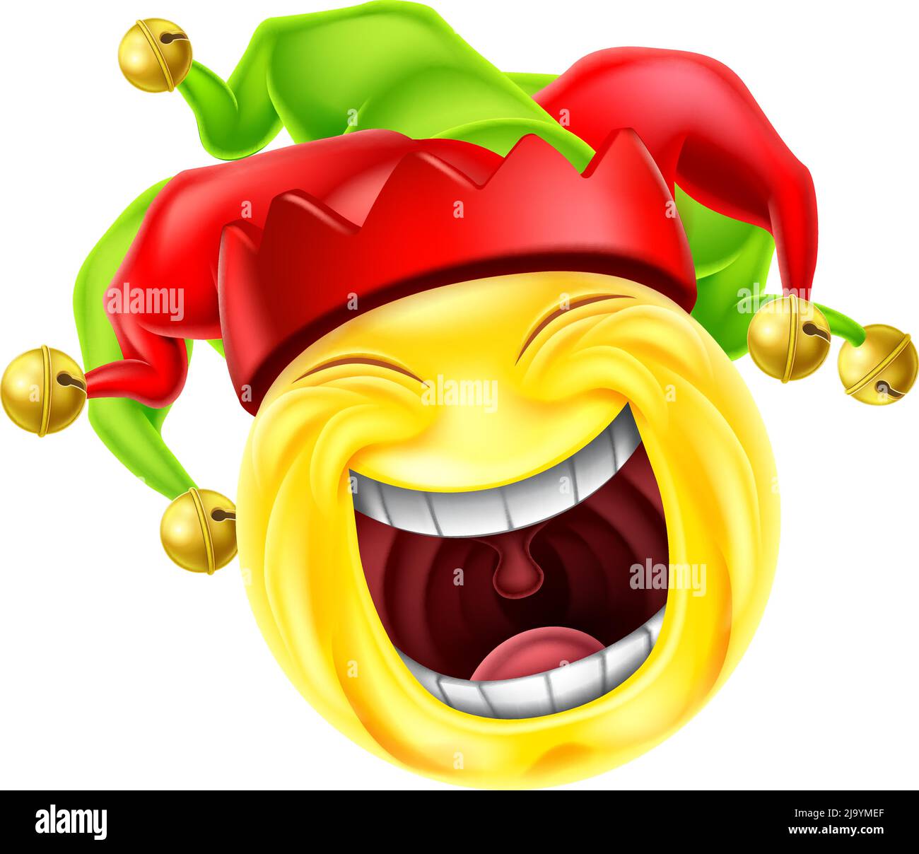 Hofnarr Joker Narr Cartoon Emoticon Symbol Stock Vektor