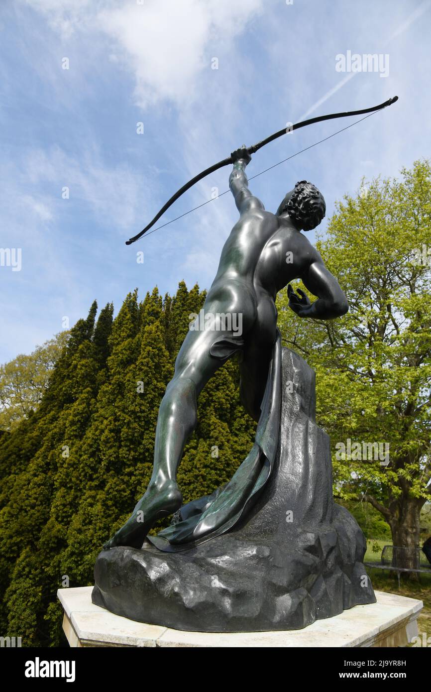Adler-Slayer-Statue Stockfoto