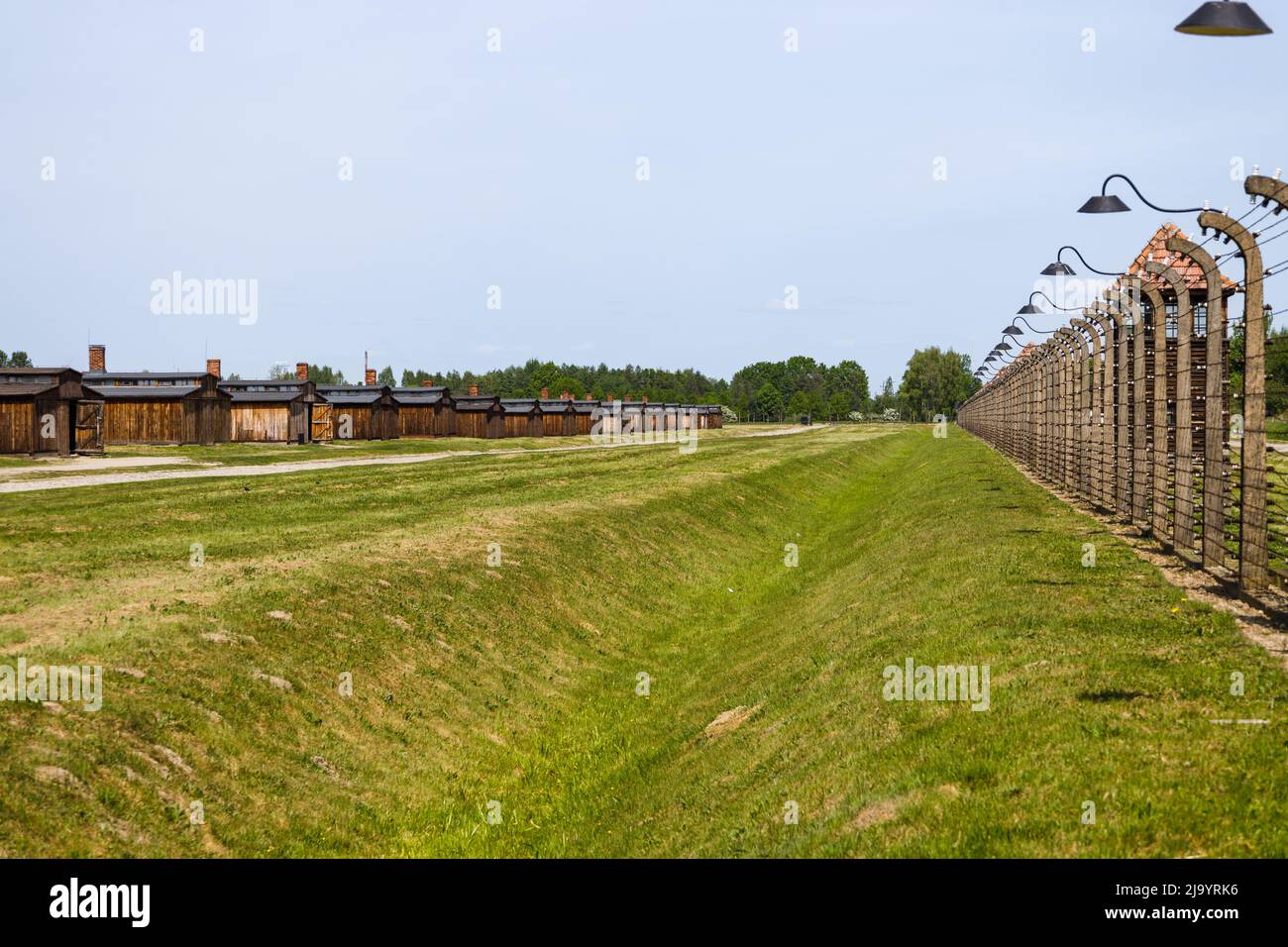 KZ Auschwitz-Birkenau. Holocaust-Mahnmal. Oswiecim, Polen, 16. Mai 2022 Stockfoto