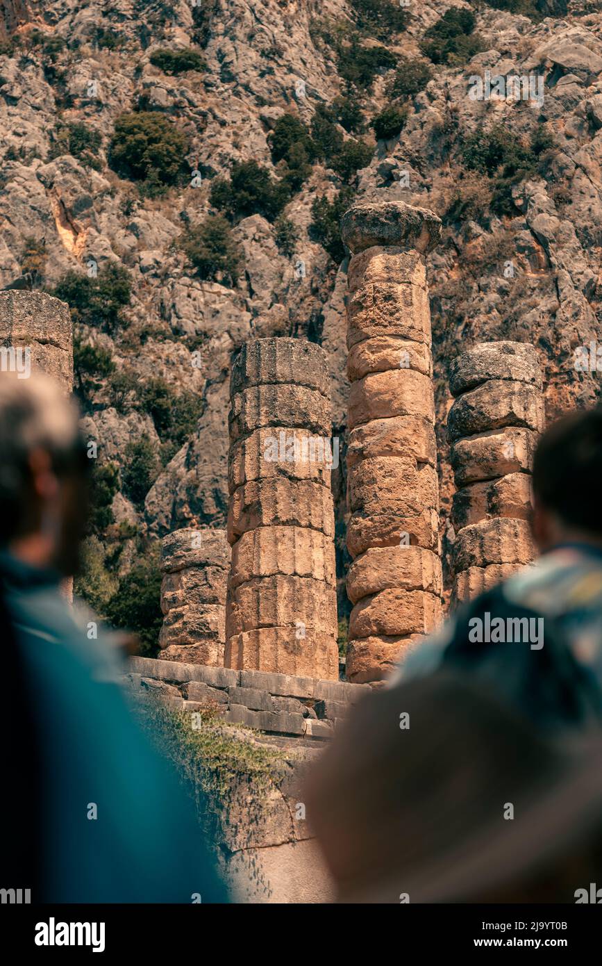 Athen Hauptstadt von Griechenland. Altes Griechenland, mächtiges Zivilisationsreich. Akropolis, eine Zitadelle auf einem Hügel mit antiken Gebäuden. Parthenon Stockfoto