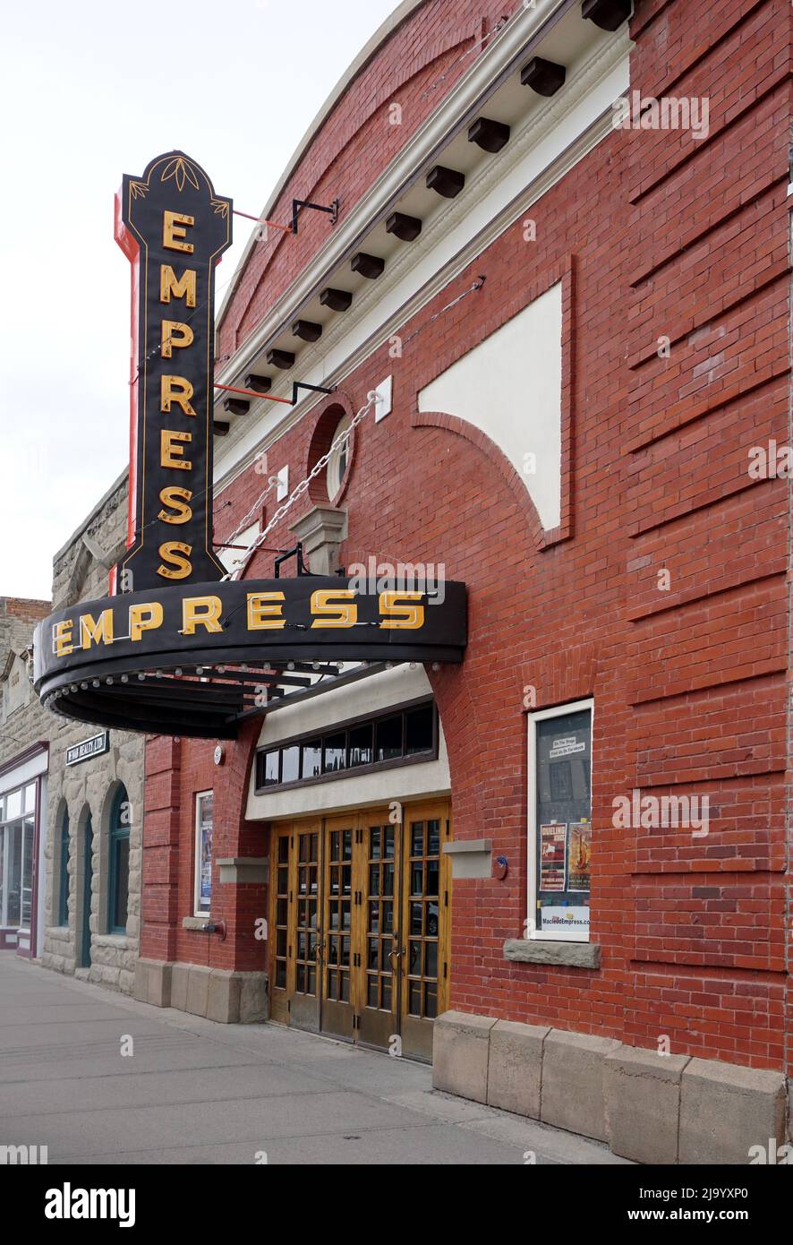 The Empress Theatre, Fort Macleod, Alberta Stockfoto