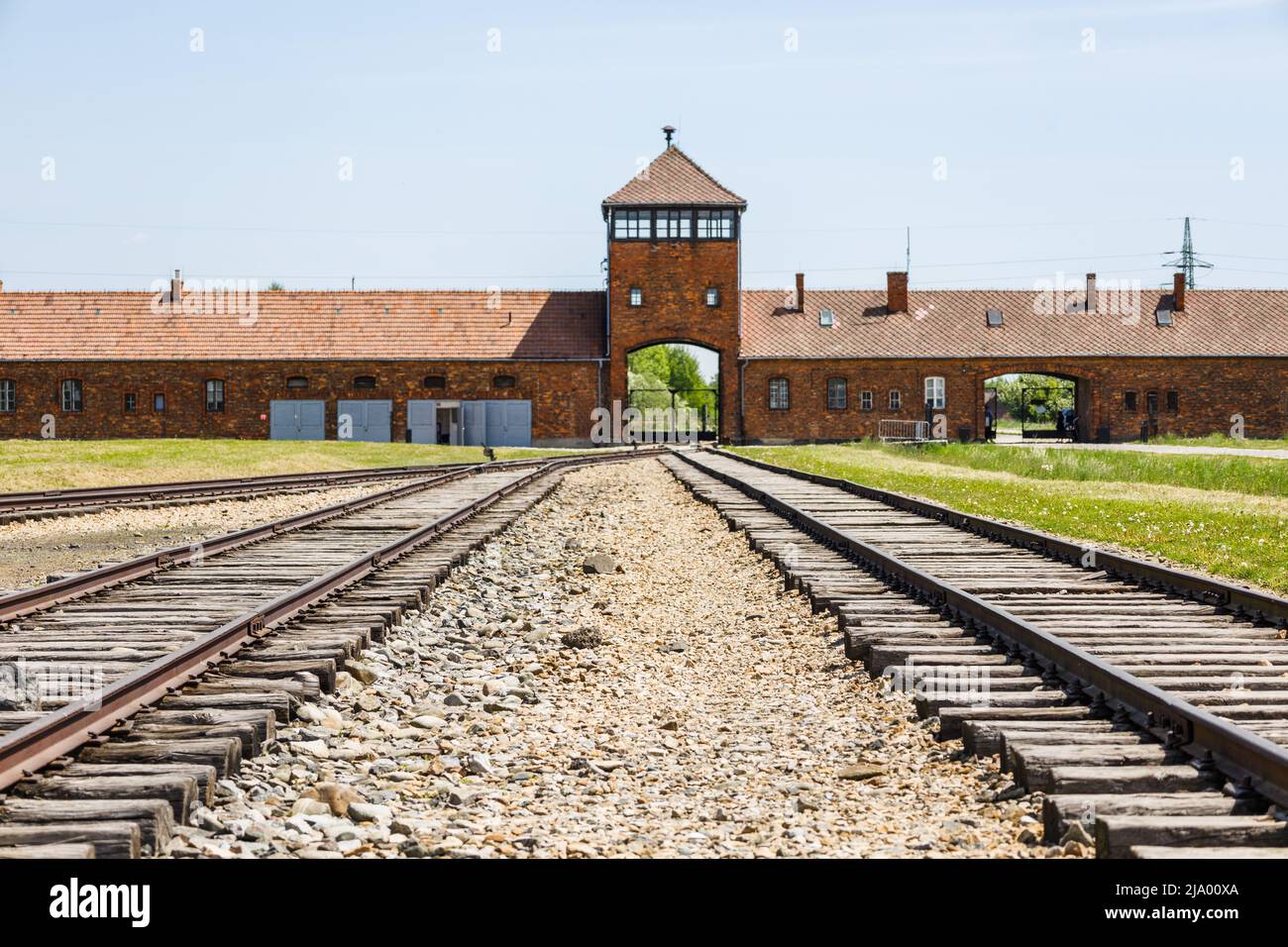 KZ Auschwitz-Birkenau. Holocaust-Mahnmal. Oswiecim, Polen, 16. Mai 2022 Stockfoto