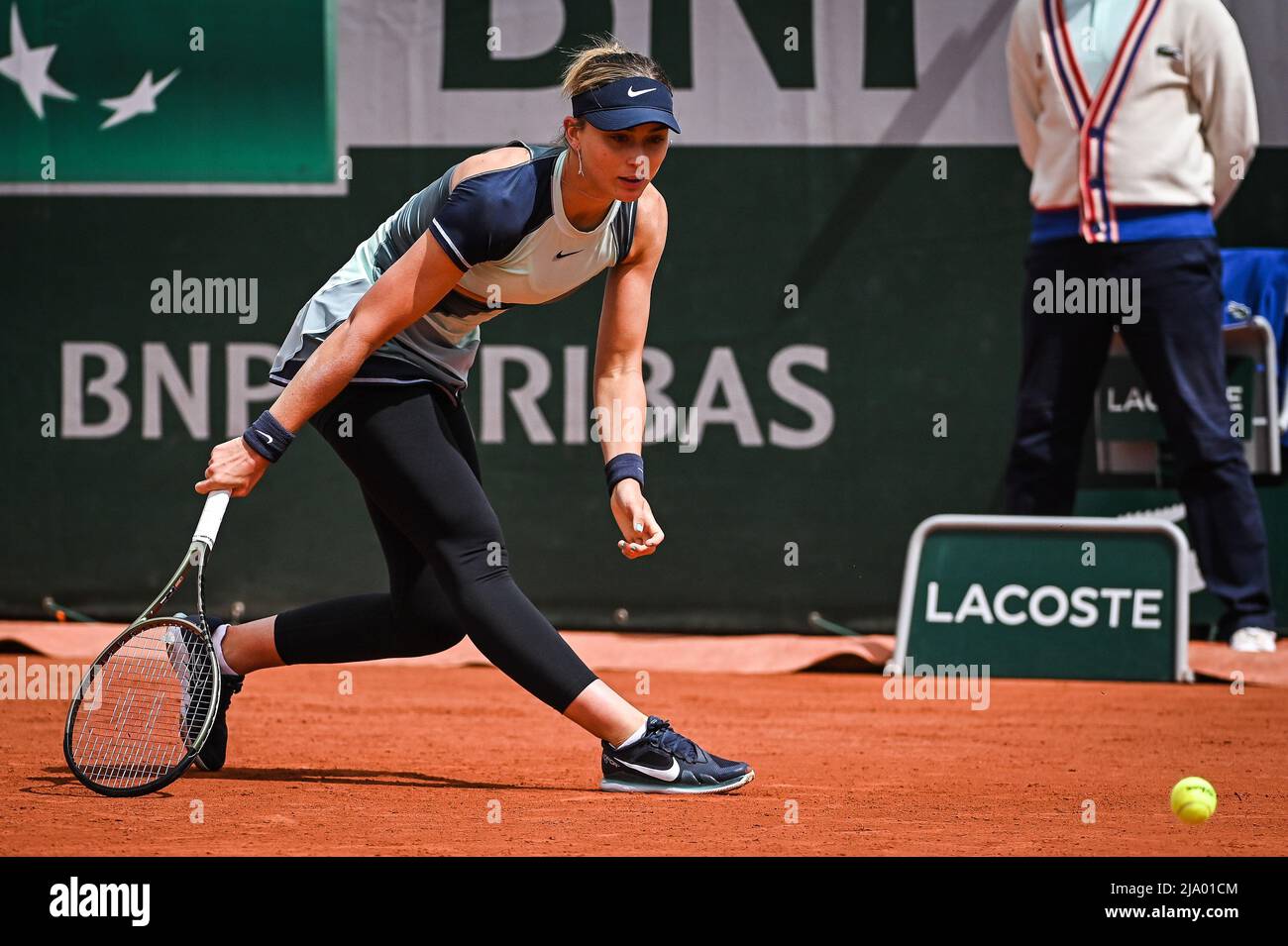 Paris, Frankreich. 26.. Mai 2022. Paula BADOSA aus Spanien während des fünften Tages von Roland-Garros 2022, French Open 2022, Grand Slam Tennisturnier am 26. Mai 2022 im Roland-Garros-Stadion in Paris, Frankreich - Foto Matthieu Mirville/DPPI Credit: DPPI Media/Alamy Live News Stockfoto