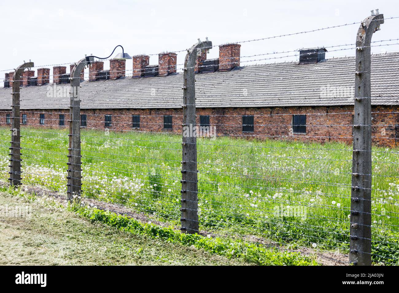 KZ Auschwitz-Birkenau. Holocaust-Mahnmal. Oswiecim, Polen, 16. Mai 2022 Stockfoto