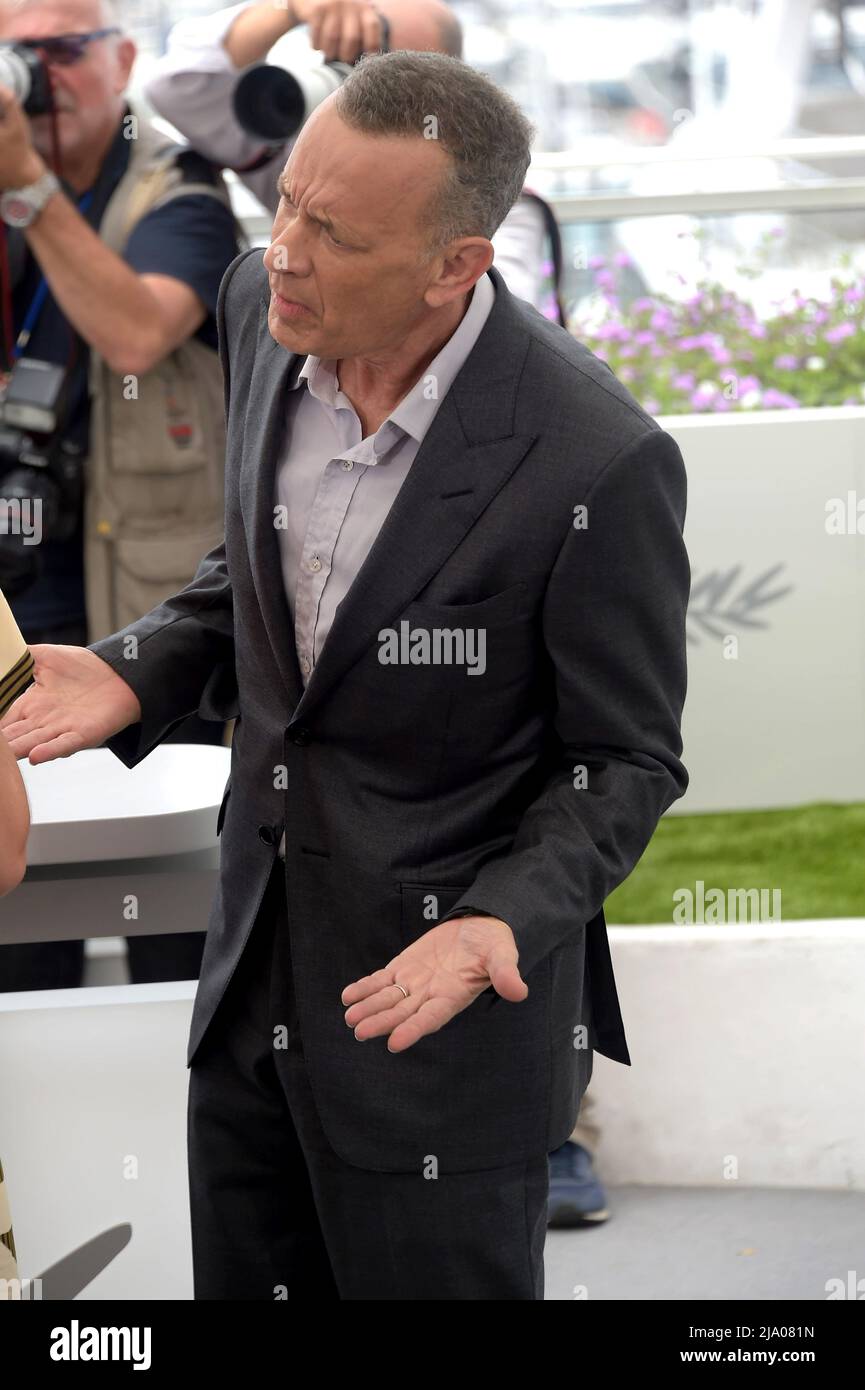 75. Cannes Filmfestival 2022, Fotocall Film „Elvis“. Im Bild: Tom Hanks Stockfoto